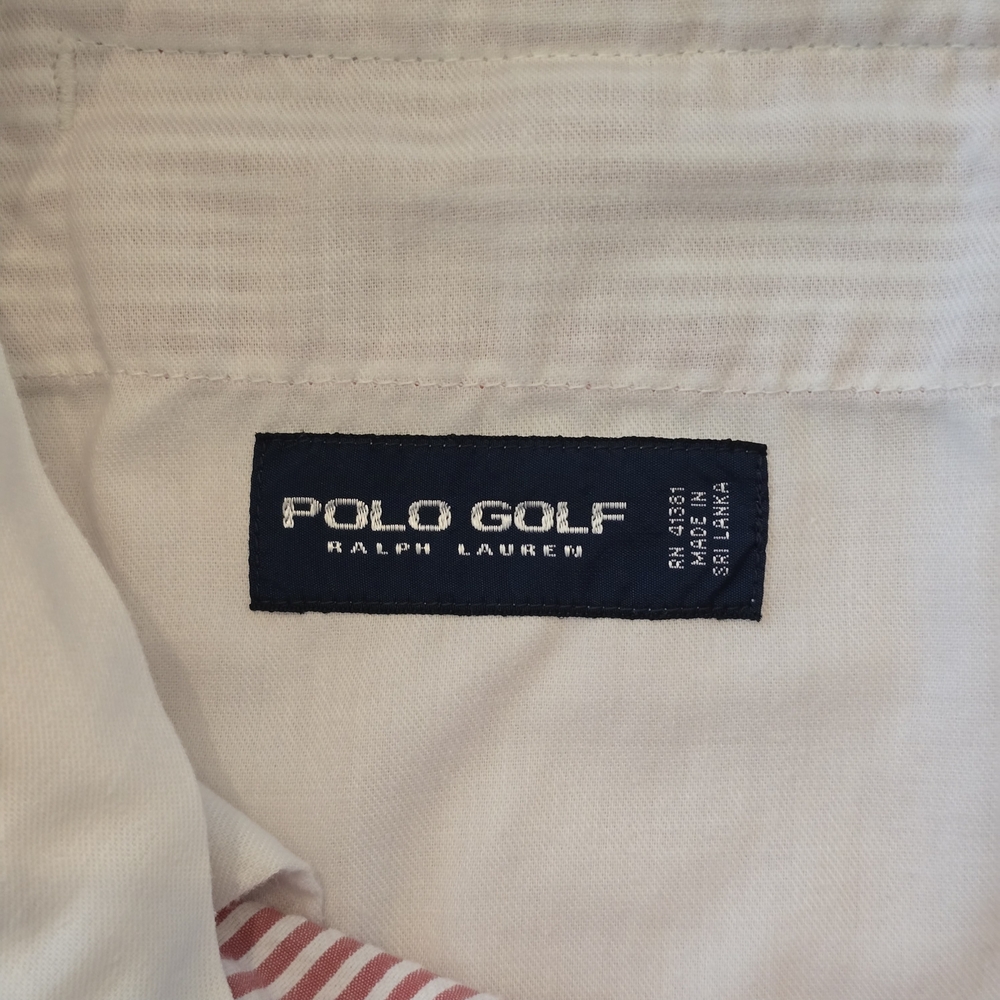Polo Golf Men's Size 38 Coastal Red Seersucker Flat Front Shorts by Ralph Lauren - Picture 8 of 9